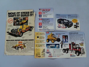Vintage 1978 LEGO Expert Builder ganzseitige Anzeige & 1996 LEGO Direct Technic Flyer - Bild 1 von 6