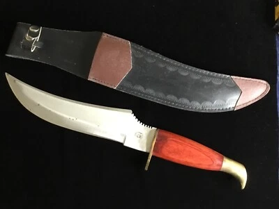 Chipaway Cutlery 16” Overall Length Fixed 10” Blade Hunting Knife Wood Handle - Image 1 of 4