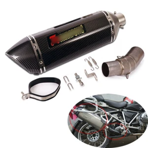 For BMW R1250GS/R/RS/RT 2019-2025 Exhaust Tips Motorcycle Mid 51mm Muffler Pipe - Picture 1 of 9