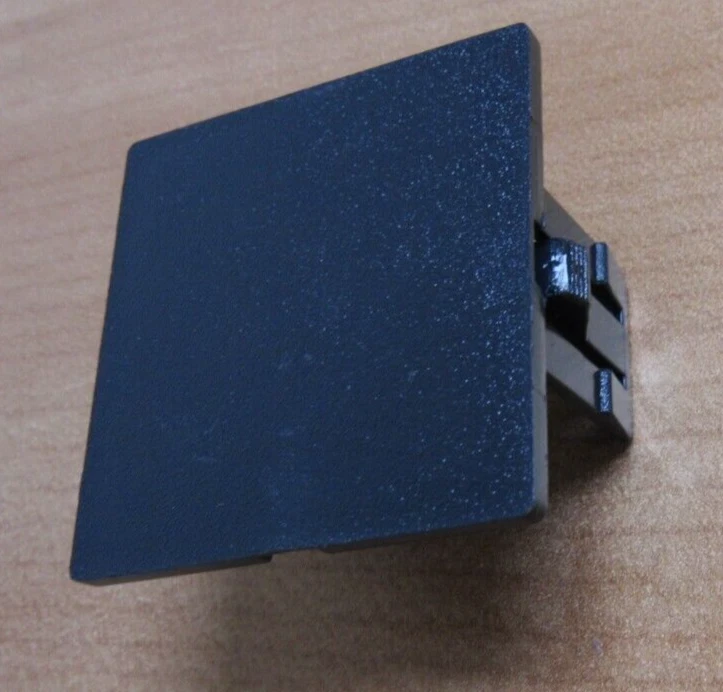 Placa de cubierta Gefran 51177 - 1/16 DIN placa de corte panel negro Foto 1 de 4