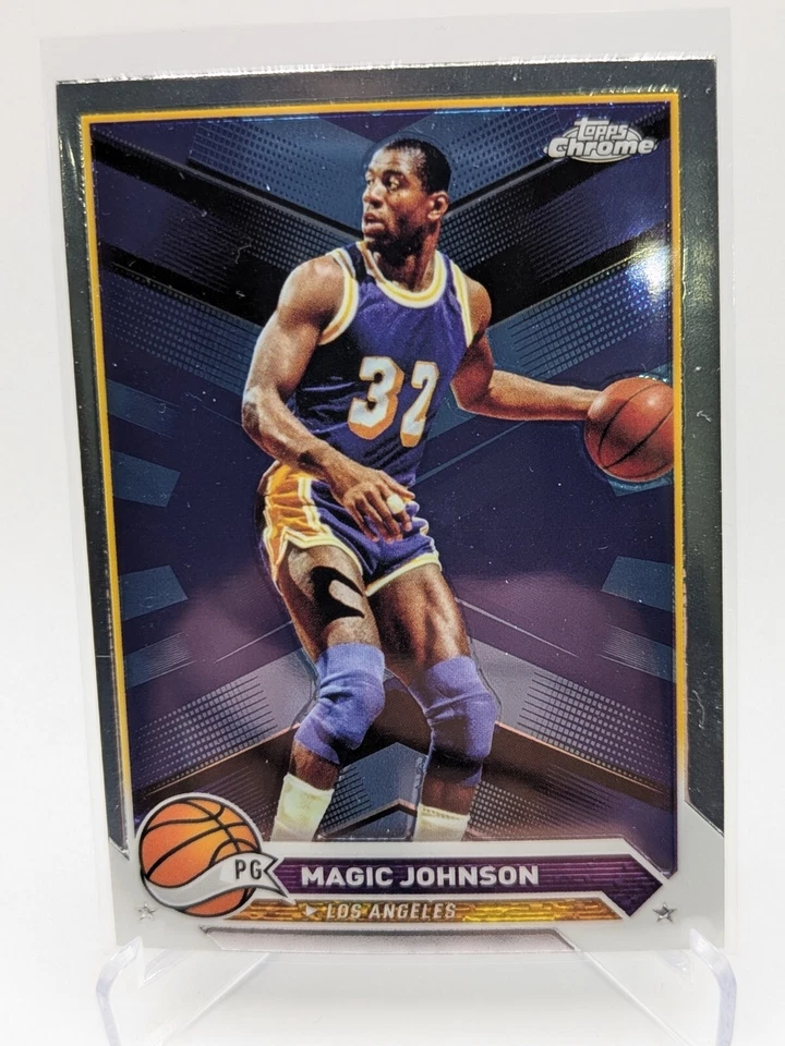 Magic Johnson 2023-24 Topps Chrome Basketball #97 Los Angeles Lakers - Image 1 of 2