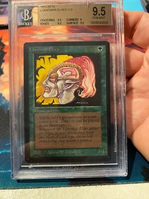MTG Beta Llanowar Elves BGS 9.5 - Image 1 of 4