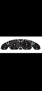 BMW E46 M3 MPH+ km/h Caras de calibre personalizadas negras con logotipo iluminado - Imagen 1 de 1