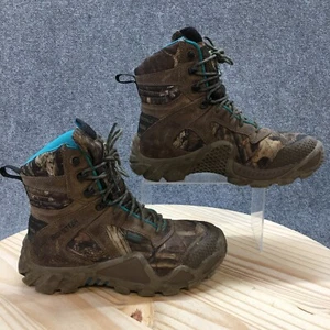 Irish Setter by Red Wing Waterproof Boots Womens 8M Brown Leather Camo Lace Up - Picture 1 of 23