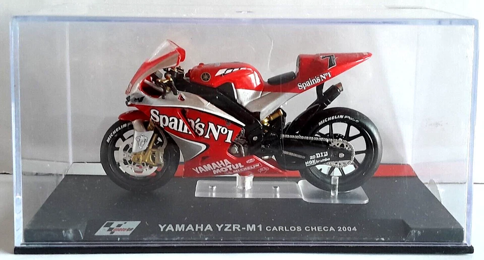 DIE CAST MOTO - Yamaha YZR-M1 Carlos Checa 2004 - SCALA 1/24 - Immagine 1 di 1