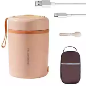 USB Electric Lunch Box 0.6L Office Worker Portable Food Heated Warm Container - Bild 1 von 12