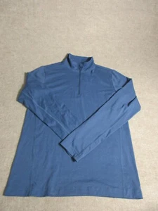 REI Sweater Kids Large Blue Boys UPF 50 Stretch 1/4 Zip Youth - Picture 1 of 13