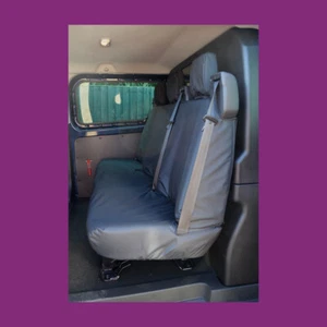 Ford Transit Custom 2013+ DCIV a medida impermeable cubierta trasera 3 asientos negra - Imagen 1 de 2