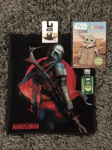 The Mandalorian Baby Yoda The Child Star Wars Tote Bag With Coloring Book - Picture 1 of 1