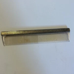 Vintage Gold Color U.S.A. Globe Vanity Set Brush Comb - Picture 1 of 6