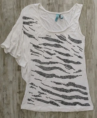 Camiseta sin mangas Y2K vintage Guess asimétrica estrás cami Foto 1 de 4