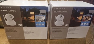 Cámara de seguridad para el hogar Insteon 56 WiFi HD con inclinación panorámica y visión nocturna Foto 1 de 3