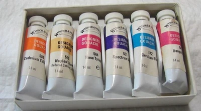 Winsor & Newton Six (6) Full 14ml Tubes of Artist Paint--Full Tubes x6--** - Image 1 of 2