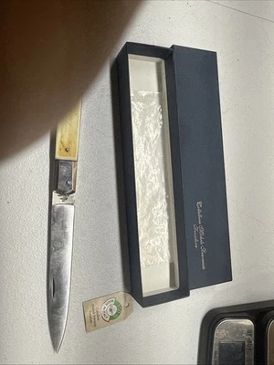 "Navaja de Bolsillo Plegable M.FRARACCIO ENORME Sfilato Italia Hecha a Mano 12""" Foto 1 de 4