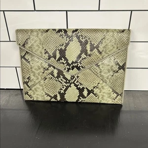 Bolso de Mano Rebecca Minkoff Leo Serpiente Cuero Repujado Nuevo con Etiquetas - Imagen 1 de 7