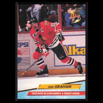 Dirk Graham #36 1992 Fleer Ultra Chicago Blackhawks Hockey Card NHL NM - Image 1 of 3