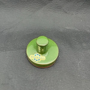 Vintage Rycraft Ceramic & Terra Cotta Cookie Stamp Snowflake w/Christmas Trees - Picture 1 of 4