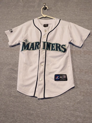 Majestic Seattle Mariners Robinson Cano #22 White Jersey Youth Small Cover
