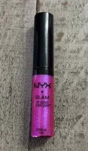 NYX Glam Lip Gloss Aqua Luxe GLG11 Velvet Ropes Shimmery Fuchsia - Picture 1 of 5