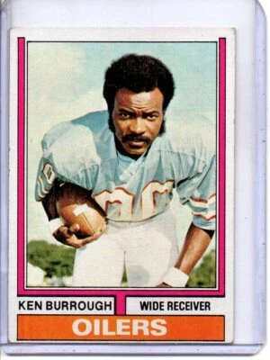 1974 TOPPS #304 KEN BURROUGH HOUSTON OILERS - Image 1 of 2
