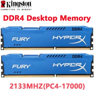 HyperX FURY DDR4 16GB (2X8GB) 2133 PC4-17000 Desktop RAM Memory DIMM 288pin 1.2V - Picture 1 of 11