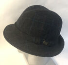 Vtg DOBBS 5th Avenue NY Fedora Grey Gray felt Homberg Bucket Hat 7 1/8