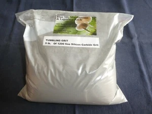 Rock Tumbling Grit -5 pound  of 1200 Silicon Carbide   - Picture 1 of 1