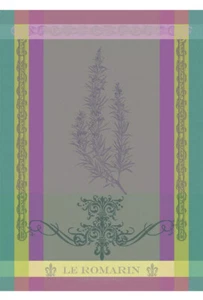 Garnier Thiebaut French Country Kitchen Tea Towel Brin De Romarin Orchidee New - Picture 1 of 1