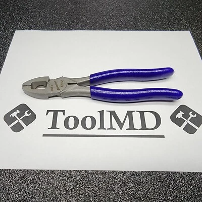 Snap-on Tools USA RARE NOS 7" DARK PURPLE Heavy-Duty Lineman's Pliers 57AHLP - Image 1 of 4