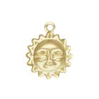 5pcs 14K Gold Filled Smile Sun Charm Sunshine Pendant for Bracelet Necklace