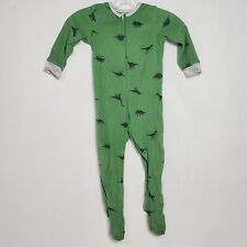 Jumping Beans Boys Dinosaurs Footed One Piece Pajamas Size 24 Months Green