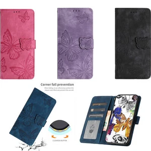 Flip Wallet Butterfly Phone Case For iPhone 11 12 13 14 Pro Max XR XS 6 7 8 SE - Picture 1 of 17