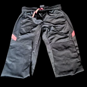 Athletic Works Girls Sportswear Pants Black Size L 10-12 Red Drawstring/Accents - Picture 1 of 7