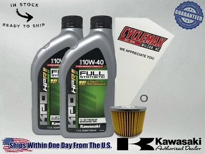 Kit de cambio de aceite KPO totalmente sintético Cyclemax para Kawasaki Ninja 250R 1986-2007 Foto 1 de 4