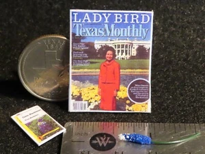 Lady Bird Magazine Texas Bluebonnet Seed Packet Decor AS IS 1:12 Mini ST2715 - Picture 1 of 2