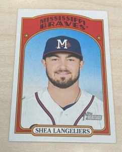 2021 Heritage Minors Base #25 Shea Langeliers - Mississippi Braves Baseball Card - Picture 1 of 1