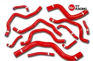 Silicone Radiator Coolant Hose Kit MITSUBISHI LANCER EVO 7/8/9 CT9A Red - Picture 1 of 6