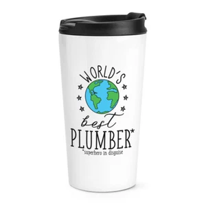 World's Best Plumber Travel Mug Cup Funny Joke Favourite - Picture 1 of 1