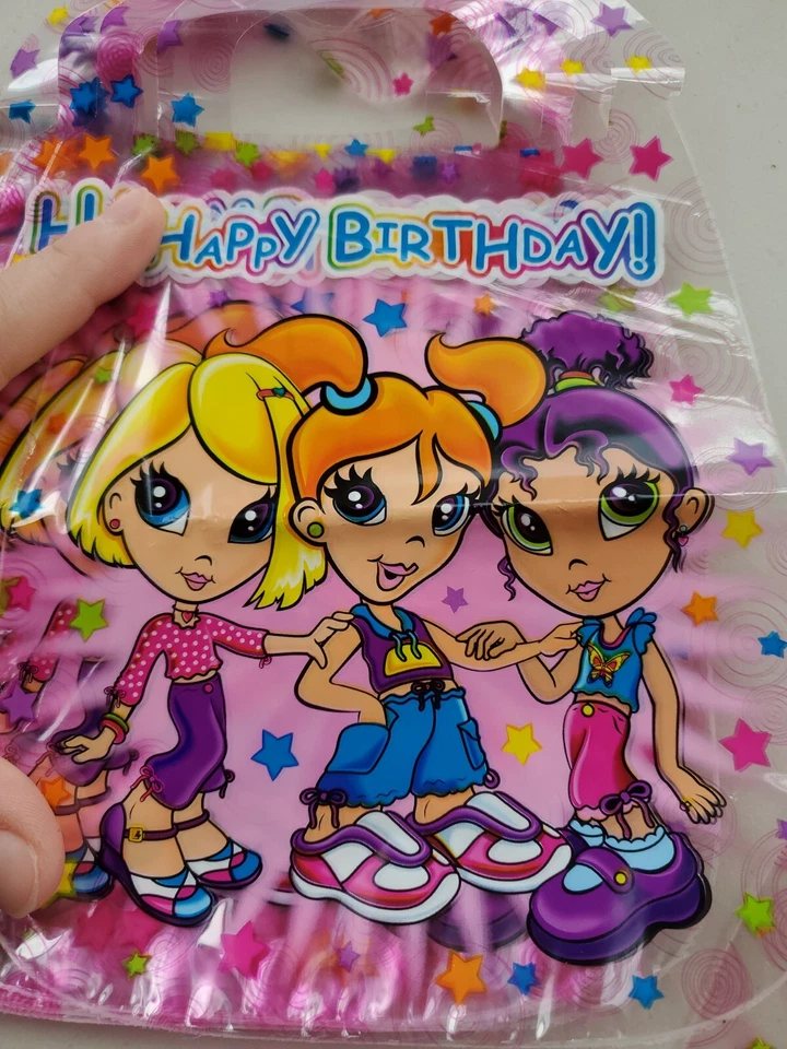 Lote De 12 Bolsas De Colección Lisa Frank Glamour Niñas Fiesta De Cumpleaños Favor Botín Golosinas Foto 1 de 4