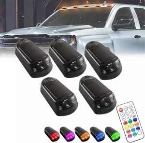 Wireless Cab Lights for Truck,Punch-Free Solar Cab Lights,7 Colors Led Lights - Picture 1 of 8