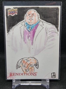 Kingpin 2024 UD Marvel Renditions Spider-Man Sketch Card 1/1 David Blatt RARE - Picture 1 of 2
