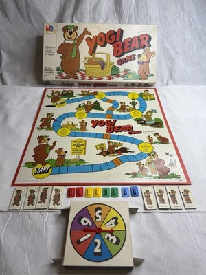 1980 Yogi Bear Board Game Milton Bradley 4005 100% Complete Vintage  - Image 1 of 4