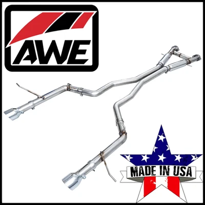 Sistema de escape AWE Track 3" Cat-Back apto para Dodge Durango SRT Hellcat/392 2018-2024 Foto 1 de 4