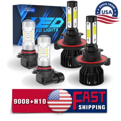 Combo de bombillas LED de haz alto/bajo para Ford F750 2017-2019 luz antiniebla brillante Foto 1 de 4