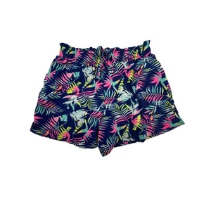 Love Republic Girls Neon Multicolored Tropical Pull On Shorts Size Medium 10/12 - Picture 1 of 5