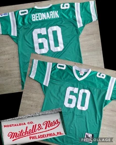 Mitchell And Ness Philadelphia Eagles Chuck Bednarik NFL Throwback Jersey Sz 54 - Picture 1 of 13