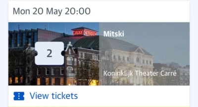 Mitski Amsterdam 2024 concert tickets - Image 1 of 2