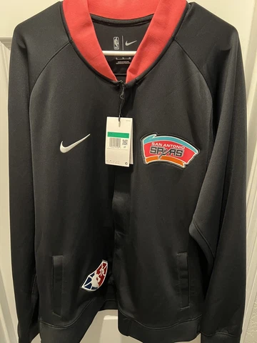 MENS NIKE SAN ANTONIO SPURS 75TH ANNIVERSARY WARMUP JACKET XL VICTOR WEMBANYAMA Cover