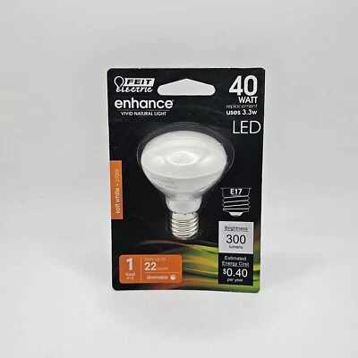 Feit Electric  40 Watt LED 2700k Soft White Flood R14 Base E17 Dimmable - Image 1 of 4