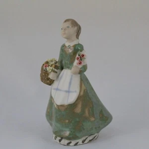 Antigua Figura Porcelana RAMON INGLES Niña con Flores AÑOS 70 Valencia RARA - Imagen 1 de 10